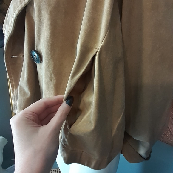 NWT Zara Faux Suede Cropped Jacket - Picture 10 of 16